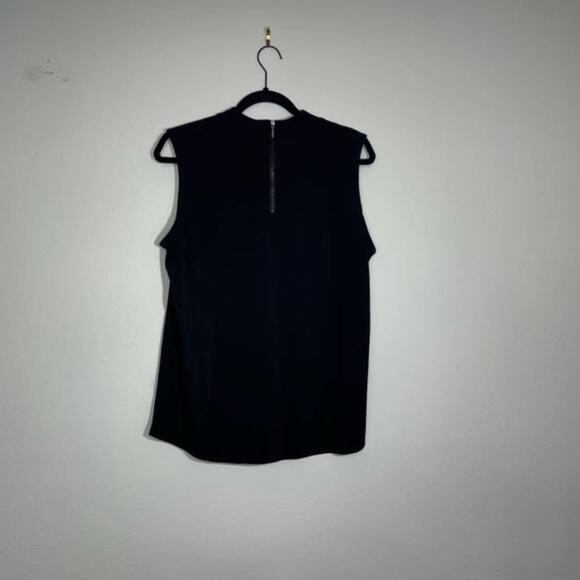 Roz & Ali Black Relaxed Fit High Neck Sleeveless Blouse Size Large - Picture 10 of 10